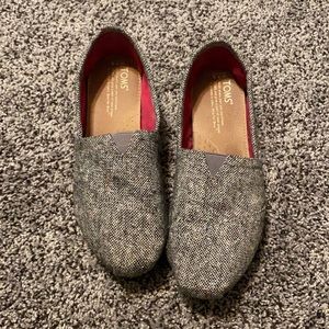 Toms shoes black and sparkle